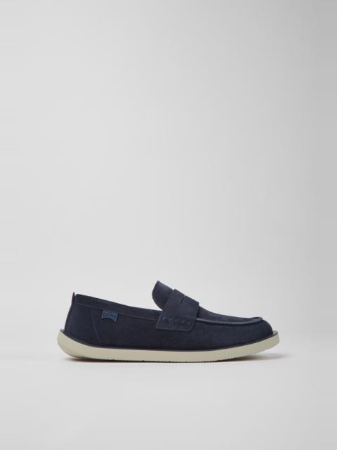 CAMPER Wagon Blue nubuck shoes for men
