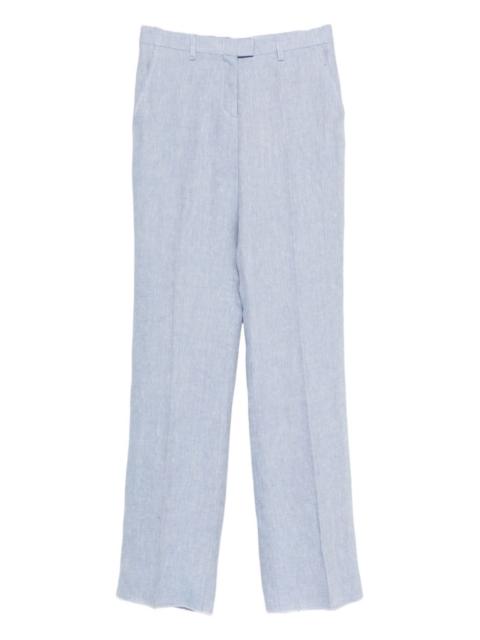 Etro two side pockets linen tailored trousers