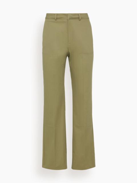 BITE Studios Worker Organic Cotton Trouser in Lime