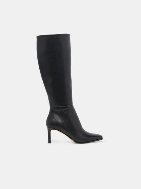 dolce vita EMMI WIDE CALF BOOTS BLACK LEATHER
