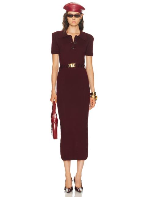 ROWEN ROSE Short Sleeve Long Dress