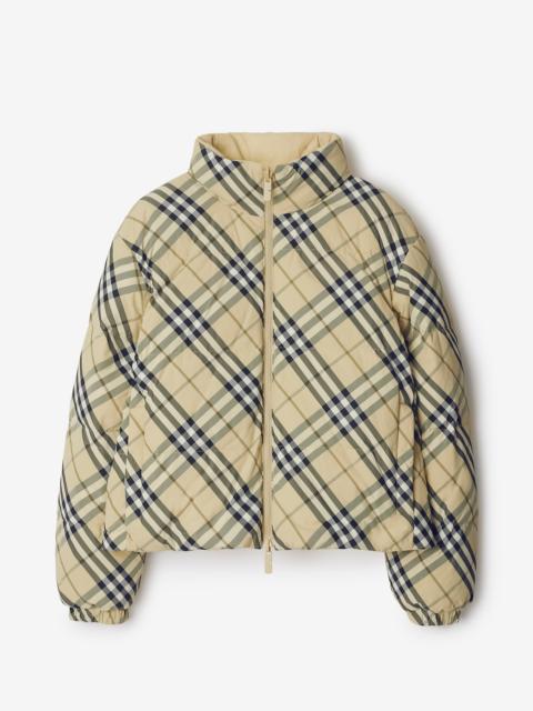 Reversible Check Puffer Jacket