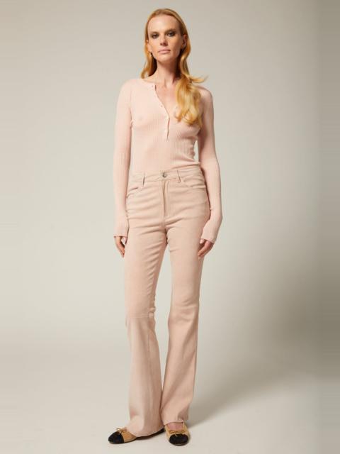 SPRWMN SUEDE 5 POCKET MICRO FLARE