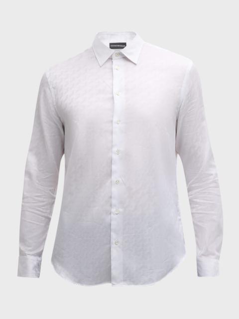 Men's Cotton Jacquard Sport Shirt