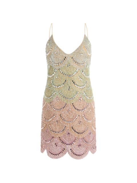 PHILIPP PLEIN waves multicolour mini dress