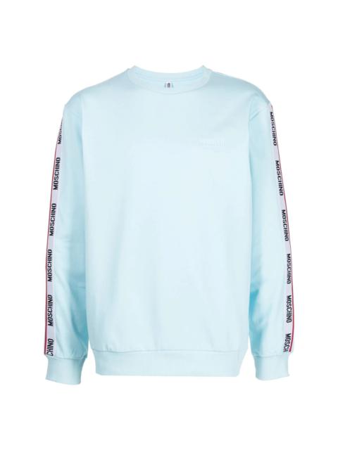 logo-tape crew-neck sweatshirt