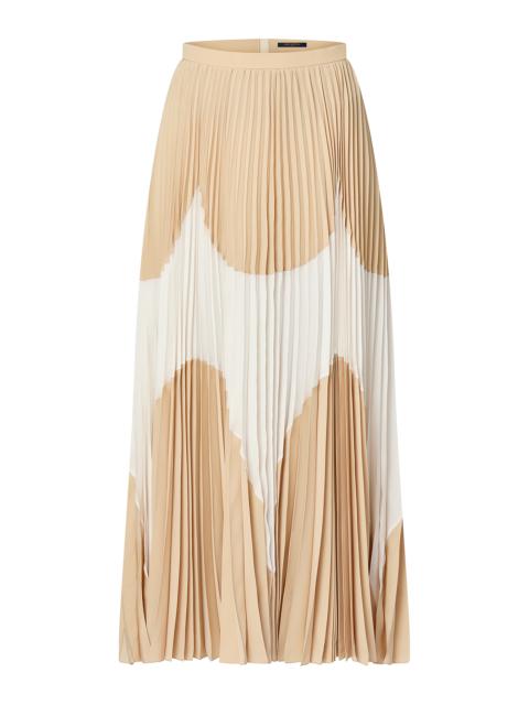 Louis Vuitton Abstract Insert Pleated Skirt
