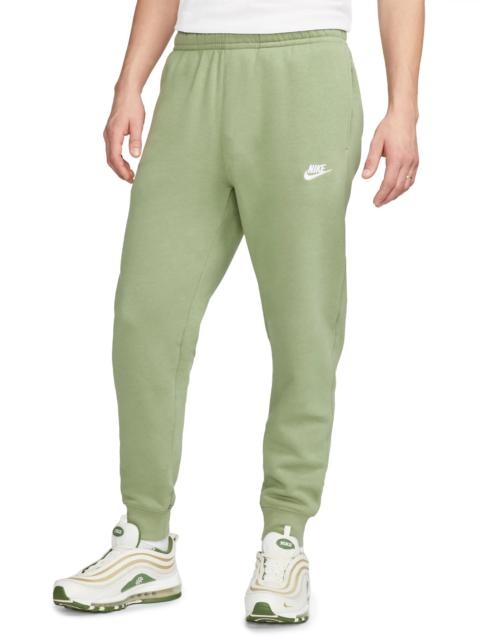 Sportswear Club Pocket Fleece Joggers in Oil Green/White