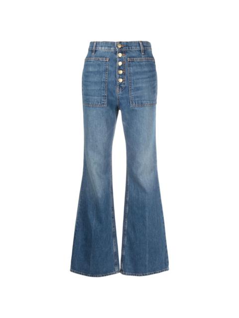 ULLA JOHNSON The Lou high-rise flared jeans