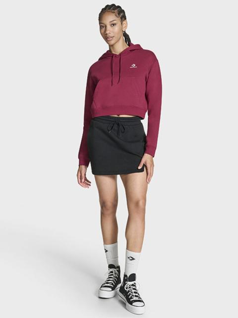 Converse Star Chevron Cropped Hoodie