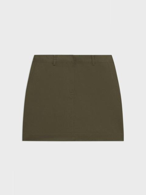Theory Mini Trouser Skirt in Organic Cotton
