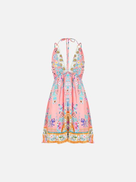CAMILLA SHORT FLARED DRESS WITH HARDWARE HOWDY GAUDI