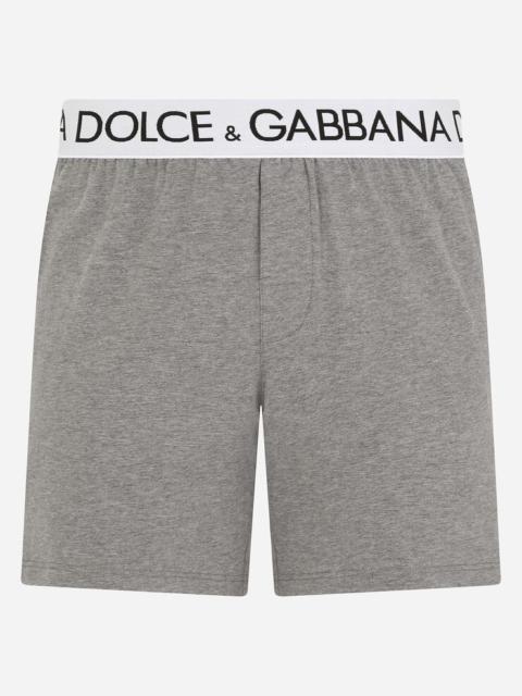 Two-way stretch cotton boxer shorts