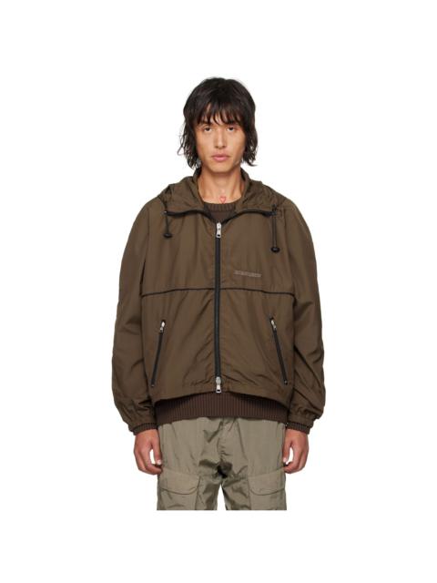 ROBYN LYNCH Brown Lightweight Recycled Nylon Jacket