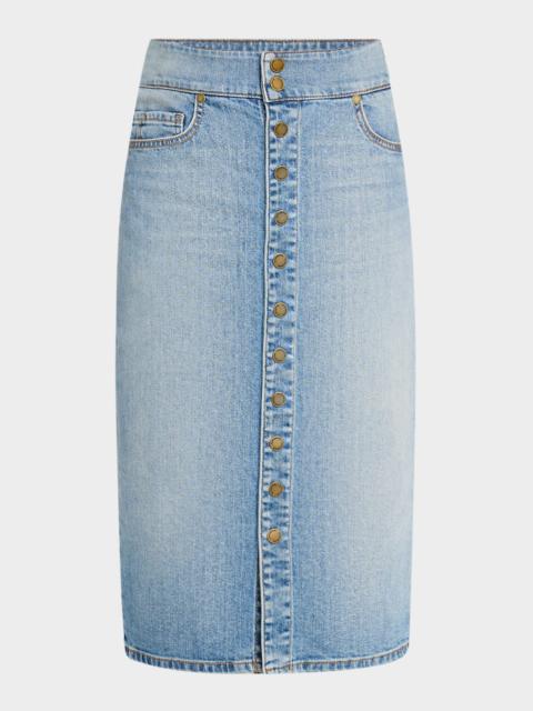 RAMY BROOK Karter Denim Knee-Length Skirt