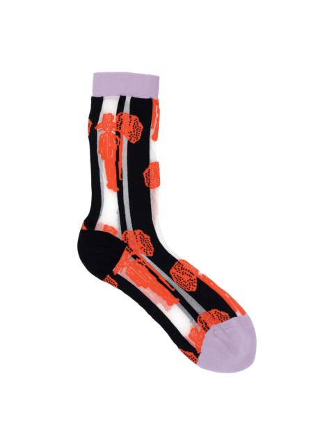 HENRIK VIBSKOV DREAMCATCHER SOCKS FEMME - RED CATCHER