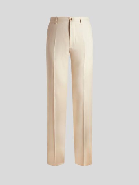 WOOL TWILL TROUSERS