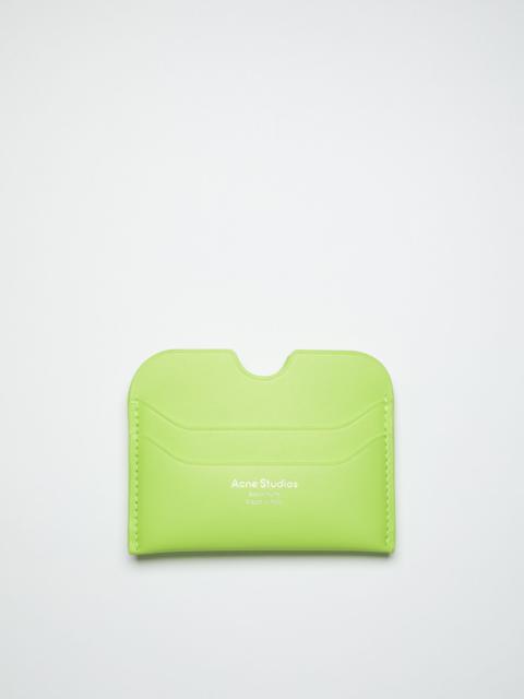 Acne Studios Card holder - Lime green