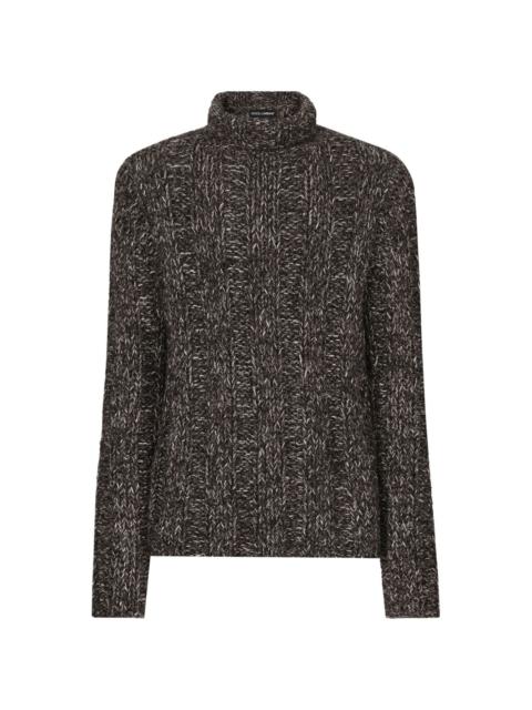 chunky-knit jumper