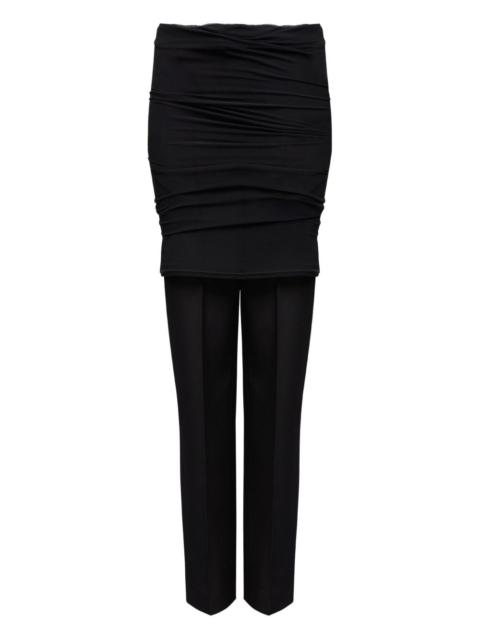 MM6 Maison Margiela draped-layer trousers