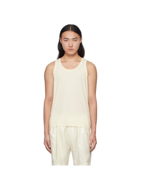 Off-White Scoop Neck Tank Top