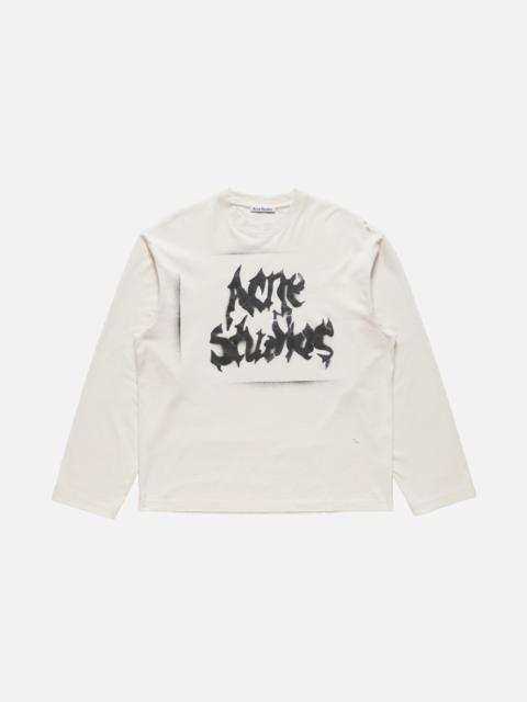 Acne Studios Gothic logo t-shirt - Dusty white