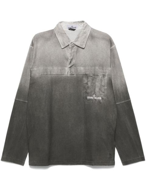 Stone Island Compass-print polo shirt