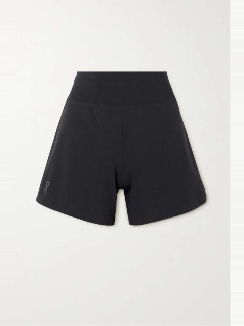 + NET SUSTAIN layered stretch recycled-shell shorts
