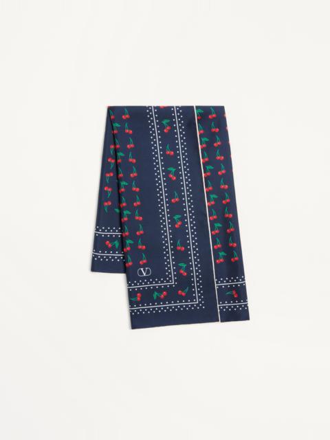Valentino CHERRYFIC SILK SCARF