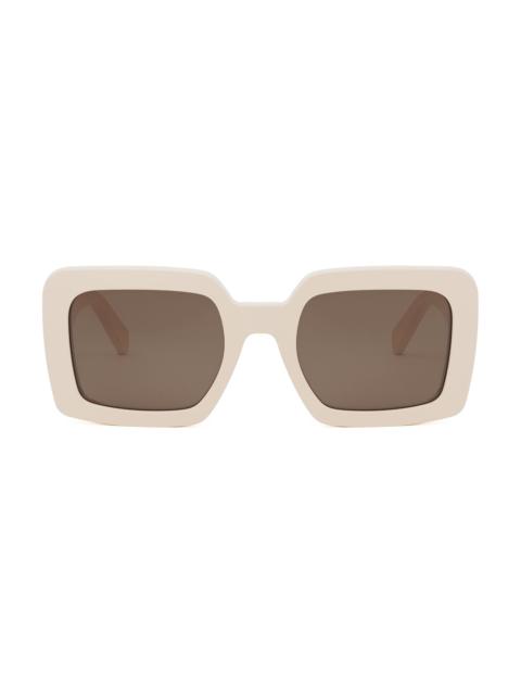 CELINE Women's Triomphe 56MM Square Sunglasses - Brown Light Beige