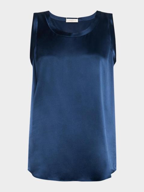 Lafayette 148 New York Perla Luxe Reversible Silk Charmeuse Shell
