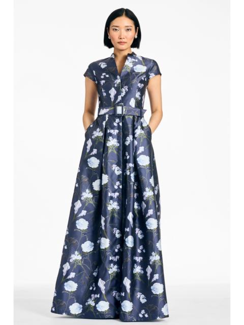 SACHIN & BABI MARTA GOWN - GLACIAL BOUQUET