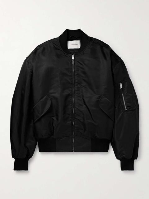 entire studios Broad Oversized Satin Bomber Jacket