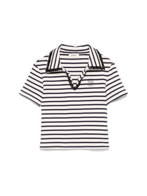 Sandro striped polo shirt