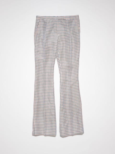Tailored trousers - Light blue/pink