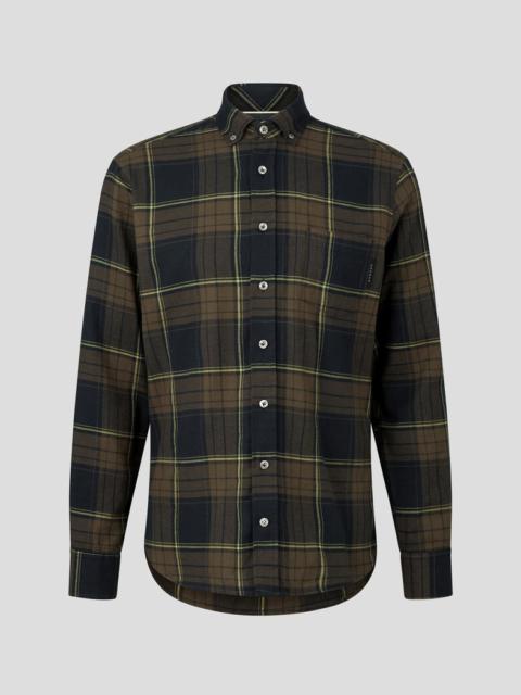 BOGNER Timt flannel shirt in Black/Khaki