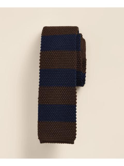Brooks Brothers Wool Rugby-Stripe Knit Tie