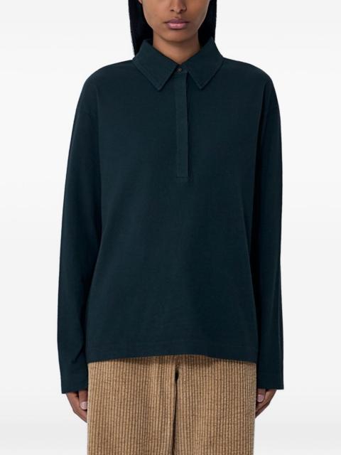 Roddie long-sleeve buttoned polo shirt