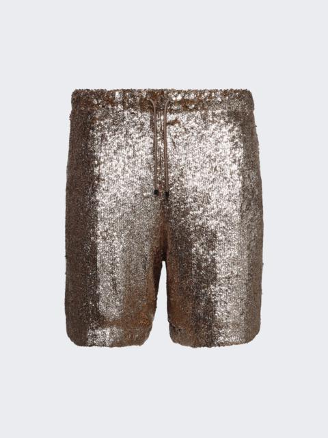 Dries Van Noten Piperi Shorts Gold