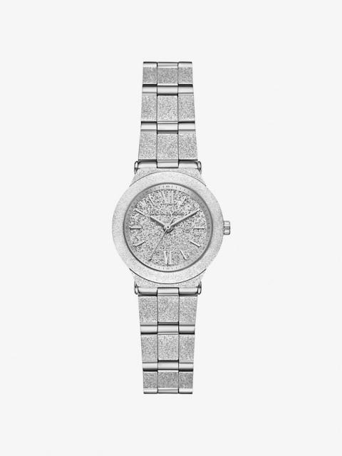 MICHAEL KORS Petite Billie Frosted Silver-Tone Watch