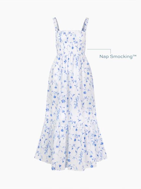 Hill House Home The Anjuli Nap Dress - Blue Botanical