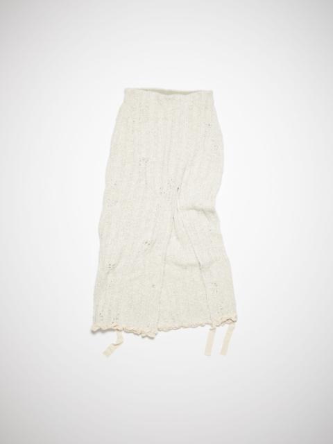 Acne Studios Slit maxi skirt - Ecru/white