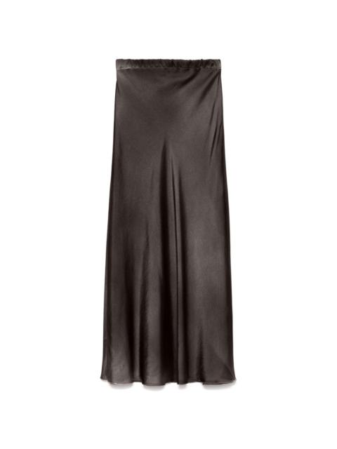 Avant Toi satin midi skirt