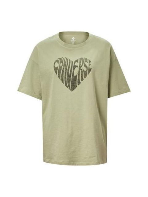Converse (WMNS) Converse Love Printing Sports Gray Green 10018940-A04