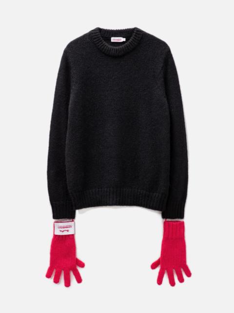 CHARLES JEFFREY LOVERBOY GLOVES MOHAIR JUMPER