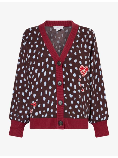 Never Fully Dressed Deer-Pattern Knitted Cardigan