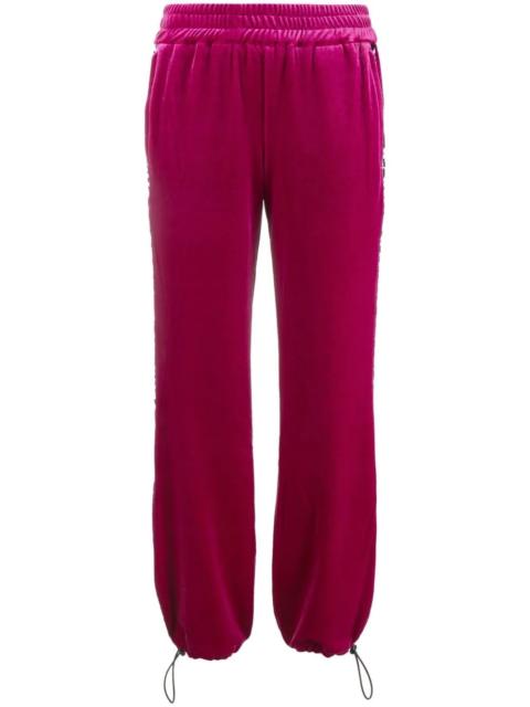 logo-tape track pants