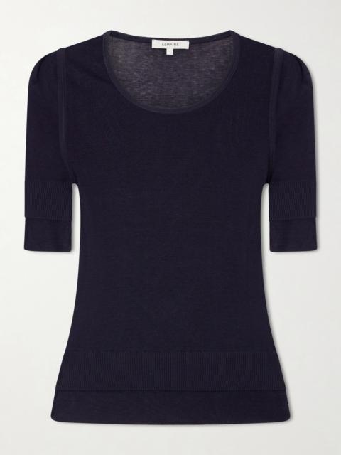 Lemaire Trompe L'oeil Knitted T-shirt