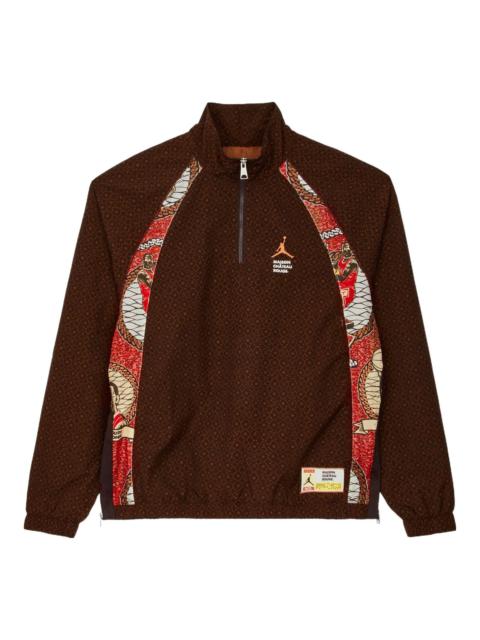 Jordan Air Jordan x Maison Chateau Rouge Crossover Printing Splicing Half Zipper Stand Collar Jacket US Edi