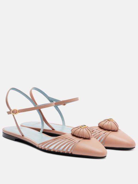 Valentino Royal VLogo leather flats